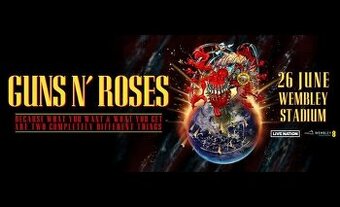Guns N' Roses – 2x lístok na státie Wembley 26.6.2025