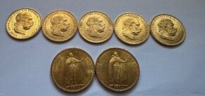 Zlate mince FJI 10 korona, 20 korona