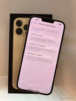 IPHONE 13 PRO MAX GOLD 128GB ZÁRUKA - STAV AKO NOVÝ
