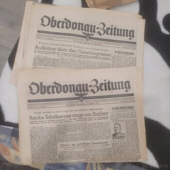 Retro nemecke vojnové noviny aj vymena