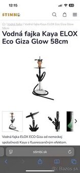 Vodna fajka - 2x pouzia + napne