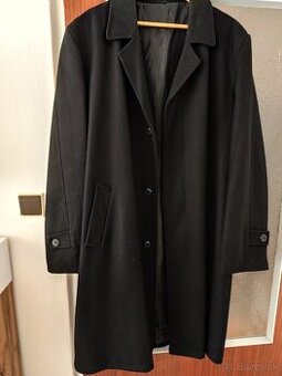 Pánsky čierny kabát XXL