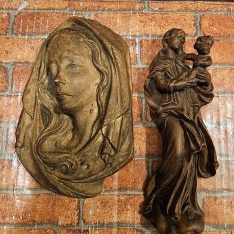 keramická plaketa-5€/10x12cm, Drevená ikona-15€/21cm/