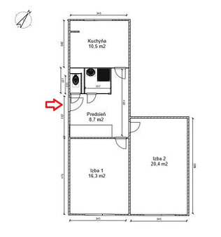 Na predaj veľký 2-izb. byt pri NC Max Skalica