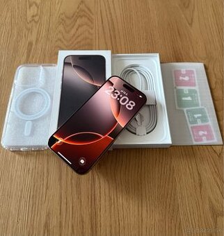 iPhone 16 Pro 256 gb Desert Titanium v záruke +príslušenstvo