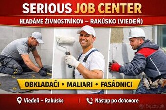 Práca Rakúsko – Viedeň | Obkladači, maliari, fasádnici – živ