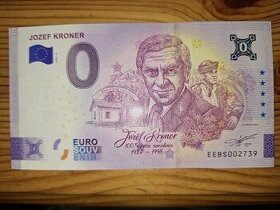 0 eurova bankovka  eurobankovka 0€ Jozef Kroner