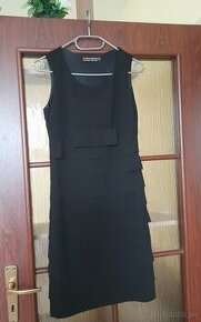 Čierne elegantné mini šaty - 1