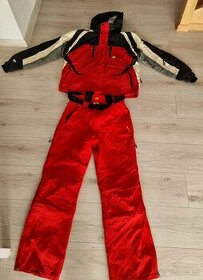 zimná bunda, nohavice envy červená farba