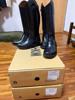 Detske jazdecke kozene cizmy 30 + 32