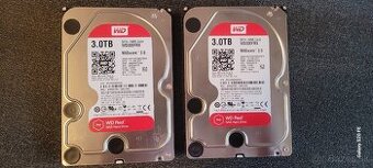 Predám 2 disky WD RED 3TB / 100% stav
