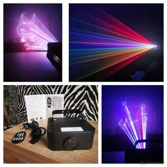 Laser animačný na diaľkové ovládanie, RGB plnofarebný