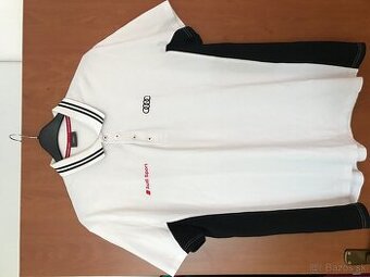 AUDI originál white pánske polotricko XL