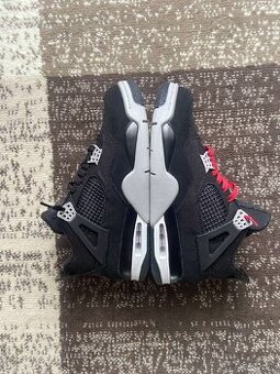 Jordan 4s Black Canvas