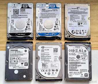 2.5" Notebookové HDD 500 GB SATA