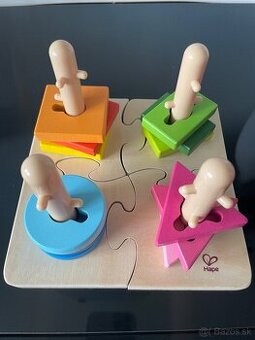 Drevené puzzle/skladačka Hape