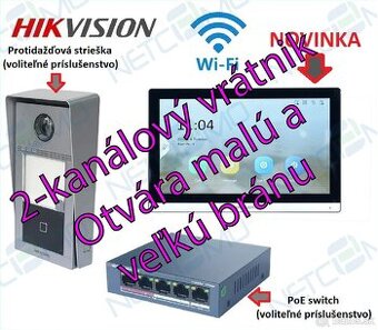 Videovrátnik Hikvision DS-KV8113-WME1 s novým typom monitora - 1