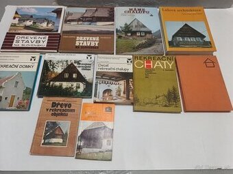 knihy o ľudovej architektúre, chaty, drevostavby, chalupy