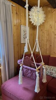 Detská zamatová hojdačka