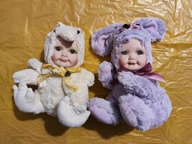 Porcelánové bábiky s plyšovým telom - 1