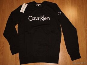 Calvin Klein pánska mikina čierna - 1