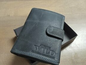 Sivá kožená peňaženka - 1
