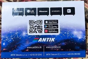 Antik TV voucher na 6 mesiacov 186 programov