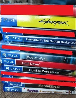 Predam hry na PS4 (komplet 50e)