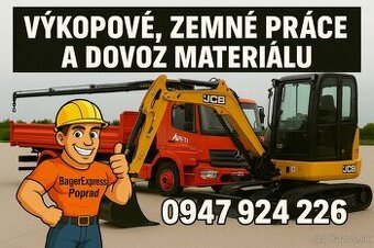 Minibager JCB 2,5t zemné a výkopové Prace