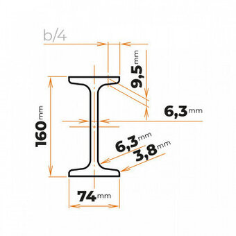 Profil I160 x 12 m