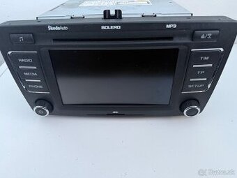 Skoda autoradio Bolero s kódom