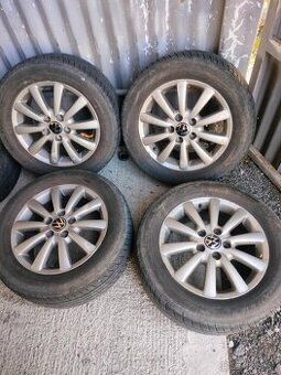 4ks alu disky vw Sharan 5x112 r16 pneu 225/55 r16 5mm