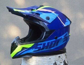 SHOT MX ATV ENDURO prilba modrá žltá