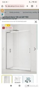 Sprchové dvere 120 - 1