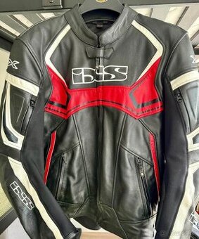 Kožená motobunda IXS č. 58, kožené nohavice RST