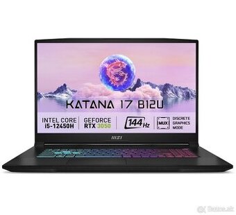 Herný notebook MSI Katana 17 B12 UDXK-250XCZ