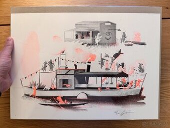 Predám risografiku - Mark Twain - Jozef Glaba