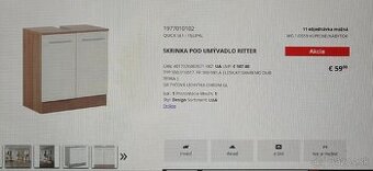 Kupelnova skrinka pod umyvadlo