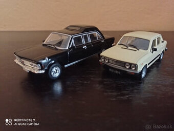 2x Legendarne automobily čssr Fiat 130 a 132 1:43 , 1/43