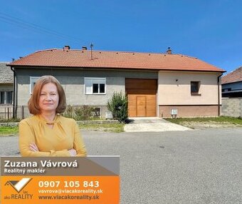 Veľký RD v obci Brodské, 2 bytové jednotky, pozemok 1255 m2