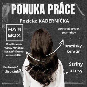Ponuka práce pre skúsenú kaderníčku