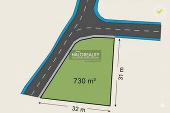 HALO reality - Predaj, pozemok pre rodinný dom 730 m2 Madu