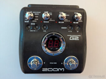 Podlahový gitarový multiefekt - Zoom G2 + Kabeláž