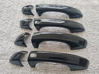 ČIERNE krytky klučiek - ŠKODA  VOLKSWAGEN  SEAT