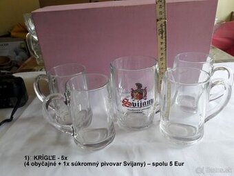 Sklené poháre komplet alebo na doplnenie