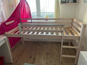 Posteľ poschodová so šmykľavkou (aj bez)