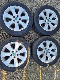 Škoda Alu disky s pneumatikami 205/55 R16