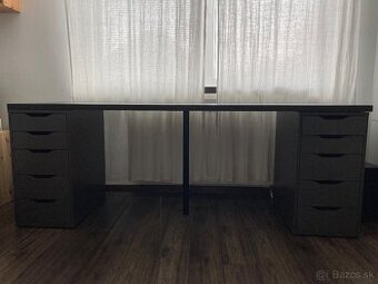 Písací stôl IKEA – ALEX + doska – veľmi dobrý stav