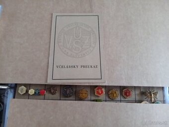 Vcelarske odznaky a preukaz.Vcely.Med.