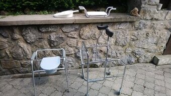 Nové podpažné chodítko, prenosné WC, sedák do vane